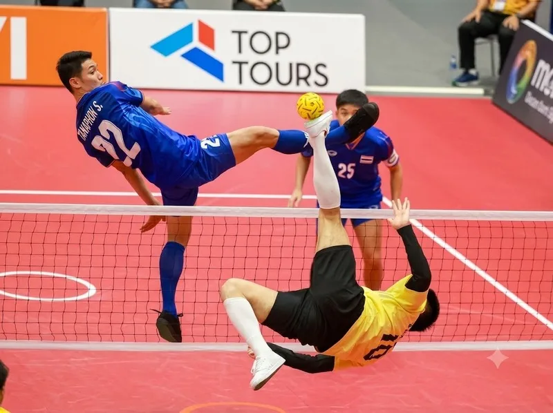 Kỹ thuật cầu mây gồm tâng cầu, đỡ cầu, chuyền và phối hợp đồng đội.
